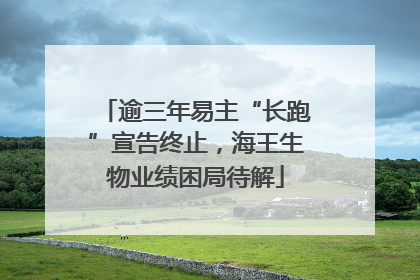 逾三年易主“长跑”宣告终止，海王生物业绩困局待解