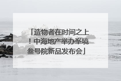 造物者在时间之上！中海地产举办峯境叁号院新品发布会