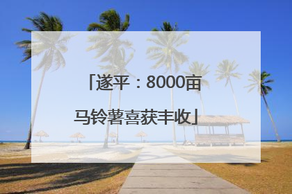 遂平：8000亩马铃薯喜获丰收