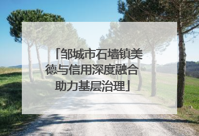邹城市石墙镇美德与信用深度融合助力基层治理