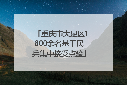 重庆市大足区1800余名基干民兵集中接受点验