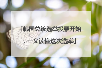 韩国总统选举投票开始，一文读懂这次选举
