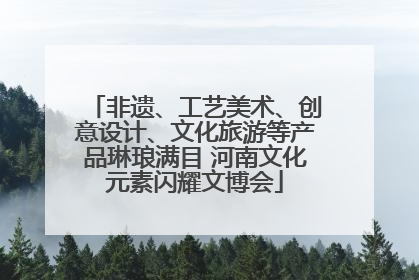 非遗、工艺美术、创意设计、文化旅游等产品琳琅满目 河南文化元素闪耀文博会