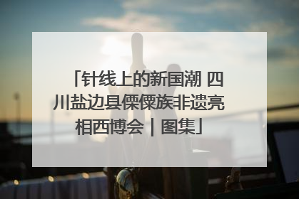 针线上的新国潮 四川盐边县傈僳族非遗亮相西博会｜图集