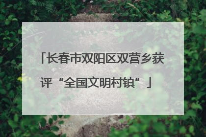 长春市双阳区双营乡获评“全国文明村镇”