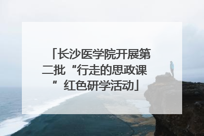 长沙医学院开展第二批“行走的思政课”红色研学活动