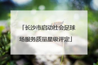长沙市启动社会足球场服务质量星级评定