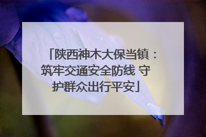陕西神木大保当镇：筑牢交通安全防线 守护群众出行平安