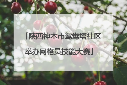陕西神木市鸳鸯塔社区举办网格员技能大赛