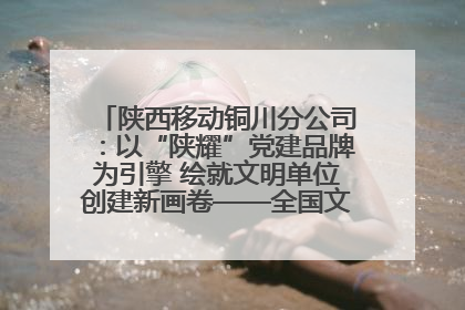 陕西移动铜川分公司：以“陕耀”党建品牌为引擎 绘就文明单位创建新画卷——全国文明单位创建纪实