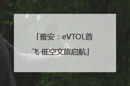 雅安：eVTOL首飞 低空文旅启航