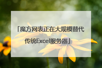 魔方网表正在大规模替代传统Excel服务器