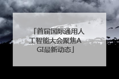 首届国际通用人工智能大会聚焦AGI最新动态