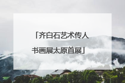齐白石艺术传人书画展太原首展