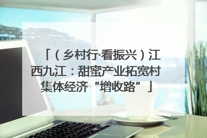 （乡村行·看振兴）江西九江：甜蜜产业拓宽村集体经济“增收路”