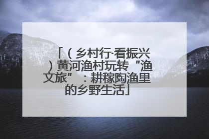 （乡村行·看振兴）黄河渔村玩转“渔文旅”：耕稼陶渔里的乡野生活