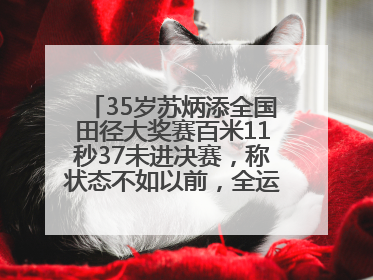 35岁苏炳添全国田径大奖赛百米11秒37未进决赛，称状态不如以前，全运会争取上替补