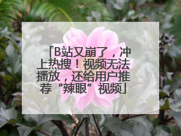 B站又崩了，冲上热搜！视频无法播放，还给用户推荐“辣眼”视频
